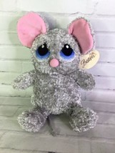 Vintage Bestever Best Ever Luv&#39;ems Mouse Plush Stuffed Animal Toy Gray Big Eyes - £55.38 GBP