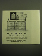 1958 Union-National Parma Furniture Advertisement - Chest of Drawers - £14.78 GBP