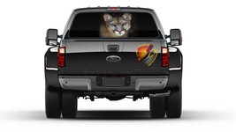 Cougar Cat Rear Window Perforated Graphic Decal Tint Sticker Truck Campe... - £40.12 GBP
