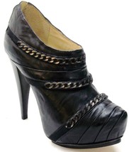 NEW! Be&amp;D &quot;Buck&quot; Chain Detail Platform Heel Booties, Boots, Shoes, Sz 38.5 - $49.49