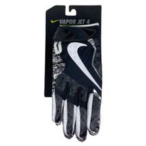 NWT Nike Vapor Jet 4 Receiver Football Gloves Black White GF0572-010 Men... - $39.88