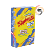 3x Packs Starburst Duos Blue Raspberry Lemon Drink Mix | 6 Sticks Each |... - £8.63 GBP