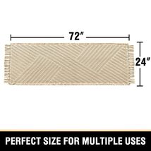 H.VERSAILTEX Waffle Bath Runner Rug Long Bath Mat Super Absorbent Boho B... - $69.73