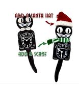 Kit-Cat Klock Clock Christmas Accessories – Santa Hat and Green &amp; White ... - $28.01 CAD