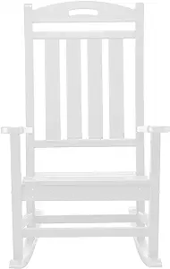 Outdoor Rocking Chair, All-Weather Resistant Poly Lumber Rocker Chair Ou... - $261.99