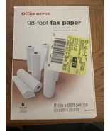 Office Depot 98 Foot Fax Paper Box Of 6 - $42.64