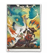 Monster Hunter World Rise Japanese Edo Style Limited Giclee Poster 12x17... - £58.99 GBP