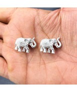 Mini Elephant Figurine, Trunk Up Elephants, Elephant Article, Good Luck ... - $44.00