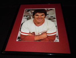 Pete Rose Charlie Hustle Framed 11x14 Photo Display Reds - £27.60 GBP