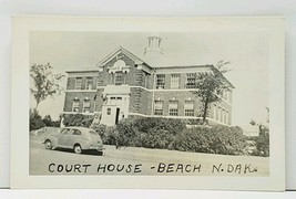 Beach North Dakota Court House RPPC Real Photo Postcard J4 - £7.93 GBP