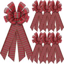 Yinkin 4 Pcs 15x44in Buffalo Plaid Christmas Wreath Bows Red Black - $326.78 MXN Yinkin 4 Pcs 15x44in Buffalo Plaid Christmas Wreath Bows Red Black - $326.78 MXN