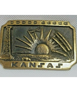 Vintage 1983 Heritage Mint Registered Collection Kansas State Belt Buckl... - £19.69 GBP