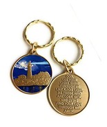 RecoveryChip Fog Light Prayer Color Lighthouse Keychain Bronze Step 12 S... - £10.27 GBP