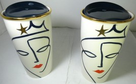 Starbucks 2 Travel Coffee tumbler Ceramic mug 12oz Anniversary Siren MIC... - £316.98 GBP