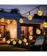 Solar String Lights for Outside 36FT 60LEDs Crystal Globe Lights with 8 ... - £17.65 GBP