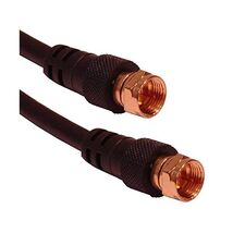 Cable Mountain 0.5m Gold Plated F Type Male to Male Satellite Coaxial Ca... - $15.00