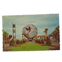 Postcard Unisphere New York World&#39;s Fair 1964 1965 Peace Through Understanding - £5.41 GBP