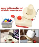Manual Knitting Roll String Yarn Fiber Wool Thread Ball Winder Holder Ma... - $322.54 MXN