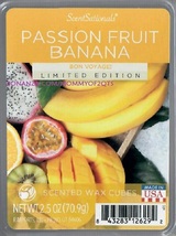 Passion Fruit Banana ScentSationals Scented Wax Cubes Tarts Melts Potpourri - £3.18 GBP