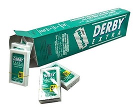 50 Derby Extra Double Edge Razor Blades Stainless Steel - $6.90