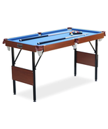 Crux 55&quot; Folding Classic Billiard Pool Table Multi Player Game, Blue - €319,12 EUR