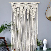 Macrame Door Curtain Window Wall Hanging Tapestry Wedding Backdrop Backyard Home - £59.14 GBP