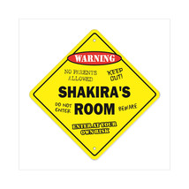 12 x 12 in. Crossing Zone Xing Room Sign - Shakiras - $24.48