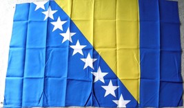 BOSNIA POLYESTER INTERNATIONAL COUNTRY FLAG 3 X 5 FEET - £6.45 GBP
