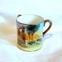 Vintage Nippon Tree in the Meadow Toothpick Holder 3 Handled Hand Painted - £14.00 GBP