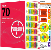 2023 National Electrical Code Colored Tabs, 140 PCS Laminated Waterproof Tabs (B - £16.96 GBP