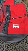 Vintage Marlboro Unlimited Red/Black Large Duffle Travel Hiking Shoulder Bag - £28.40 GBP