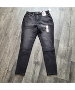 Time and Tru Women&#39;s High Rise Curvy Skinny Jeans Black/Gray Cotton Blen... - €15,23 EUR
