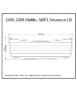 2005-2009 Malibu MSP4 Response LXI Boat Swim Platform Pad Boat EVA Teak ... - $314.56 CAD