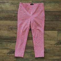 Talbots Red Chatham Ankle Pant Scallop Print 8 Petite NWOT - $29.99