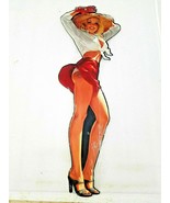 22&quot; Pin / hang up sexy blonde Kentucky derby USA steel metal sign bar ma... - $57.92