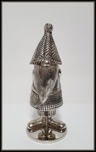 NEW Pottery Barn Gnome Shaped Metal Cocktail Shaker 14 OZ 5.75&quot; d x 14&quot; h - £104.54 GBP