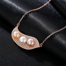 S925 Sterling Silver Cardamom White Pink Purple Mixed Color Silver Pearl... - £32.25 GBP