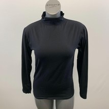 Active Works Women&#39;s Black Turtle Neck Athletic Lightweight Long Sleeve ... - $7.92