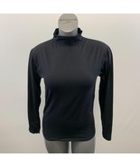 Active Works Women&#39;s Black Turtle Neck Athletic Lightweight Long Sleeve ... - $7.92