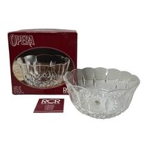 ROYAL CRYSTAL ROCK RCR OPERA BOWL MADE IN ITALY 180 24% LEAD CRYSTAL 18c... - $18.20