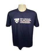 2017 Head US High School Team Squash Champions Adult Medium Blue Jersey - $371.19 MXN
