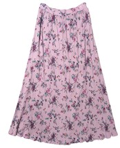 Mi Ami Floral Purple Peasant Skirt Size S Maxi Cottagecore Festival Coqu... - $29.69