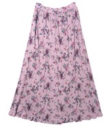 Mi Ami Floral Purple Peasant Skirt Size S Maxi Cottagecore Festival Coqu... - $40.60 CAD
