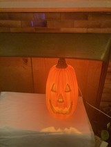 PUMPKIN BLOW MOLD VTg 12&quot; Tall LIGHTED HALLOWEEN Jack O Lantern  Tested ... - $683.70 MXN