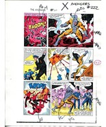 Avengers #222 1982 Hand Painted  Colorguide Page 13-Tiger Shark-VG - £39.72 GBP