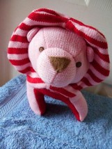 Animal Adventure Plush Yarn Lion Red Pink 9.5&quot; Tall  - £7.11 GBP