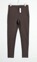 Ann Taylor Womens Pants Side Zip Leggings Size M Rayon Blend Brown - £13.21 GBP