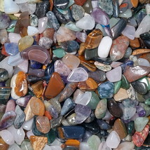 Mixed Crystals 10 to18mm Tumble Stones - Assorted Natural Stones - $4.97+