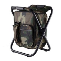 Backpack Stool,Portable Fishing Chair, Outdoor Gear Camping Stool for Tr... - £29.15 GBP