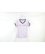 Vintage Nike Girls XL Faded Spell Out Tennis Short Sleeve Ringer T-Shirt... - $24.70